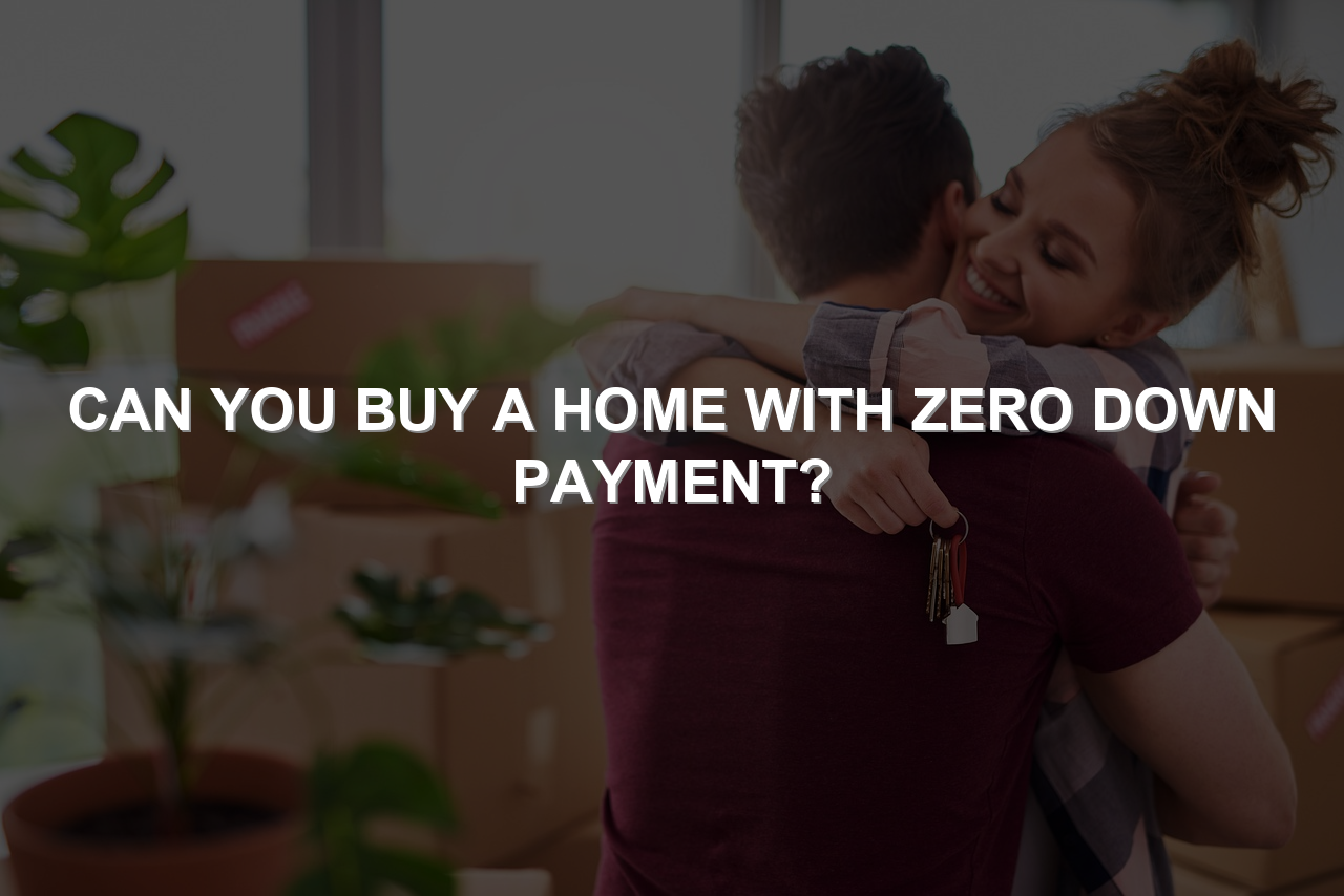 Home image by Fellowship Home Loans Couple holding house key in front of their new home after closing with zero down payment